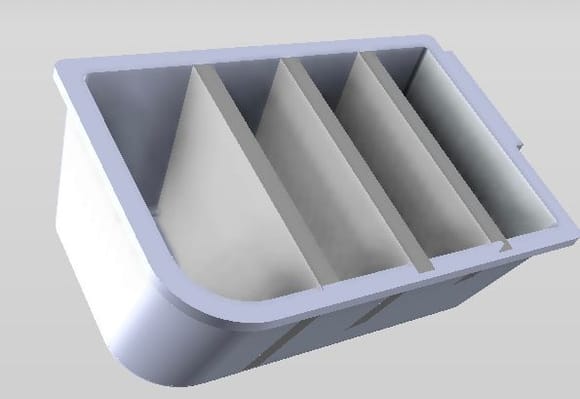 Ashtray with dividers