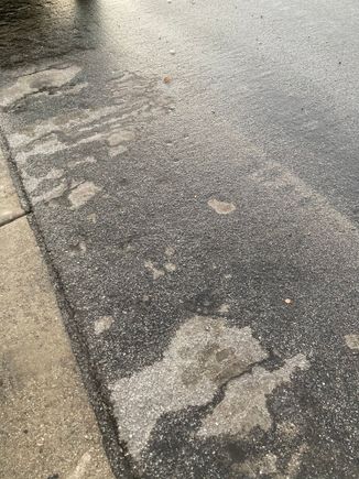 There are no leaks where the car has been sitting for a week. 