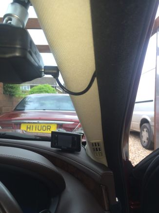 I also have the Road Angel cable running to the centre console from here as well