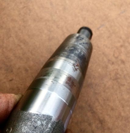 Another view of worn area. Bottom of axle. 