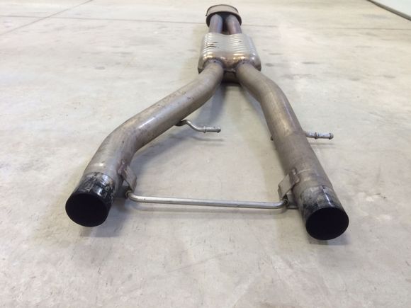 Stock center rear connection is a simple slip fit