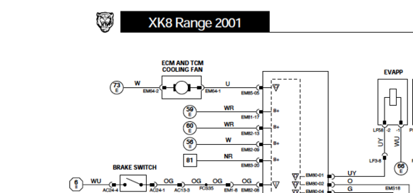 Bit of the wiring diagram for the EVAP valve.