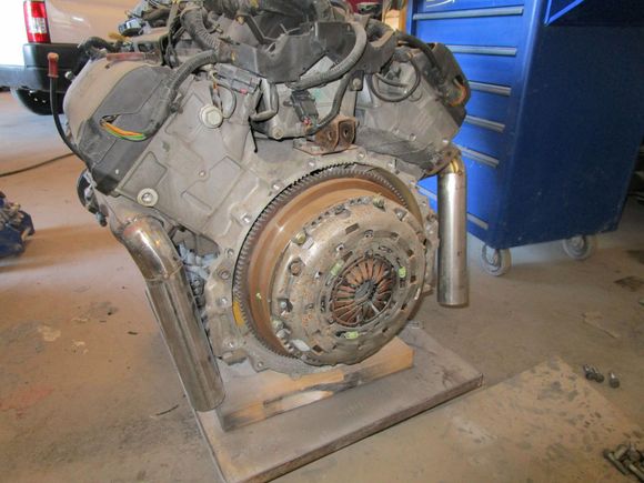 flywheel made and on,this is on a 4.2 na engine.