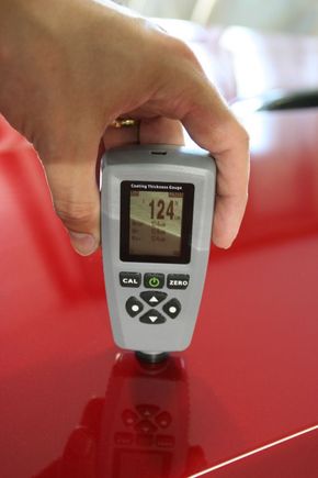 Paint thickness measurements