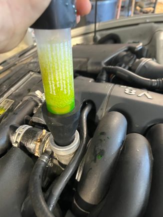 Disconnected coils driver’s side. Ran a couple minutes to clear gases. Ran on 4 cylinders. So either passenger side or both. 