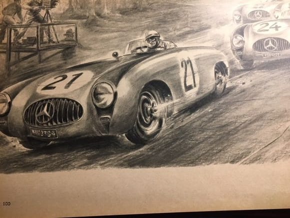 Hermann Lang, Karl Kling & Fritz Riess 1952 @ German Grand Prix for Sportscars - 1st, 2nd & 3rd places in 300SLs