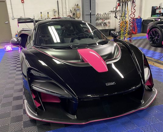 Chicago Auto Pros did an amzing wrap on this McLaren for Breast Cancer Awareness.