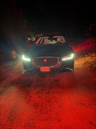 Daytime running lights...at night.