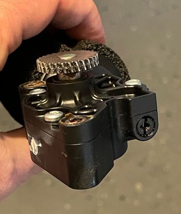 Black set screw in the front of the sunshade motor. What does it do?