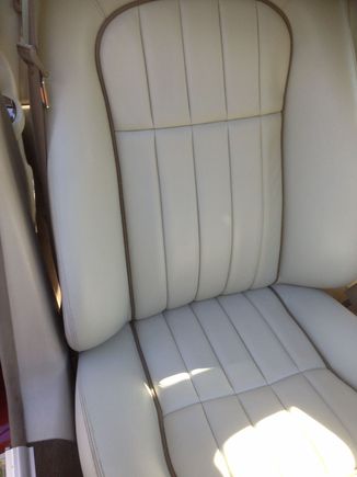 This is the passenger seat in place.