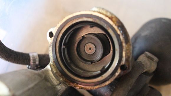 This is where the Brake Pump Motor bolts onto the Brake Pump
