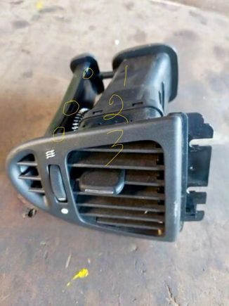 3 more holes in top of side de-mister duct