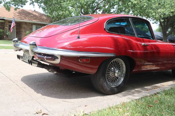 I wanted to give the rear of the car that  "tapered" S1 appearance.  There was NO welding.  Rivets. Brushed stainless. Original chrome centerpiece was reversed.