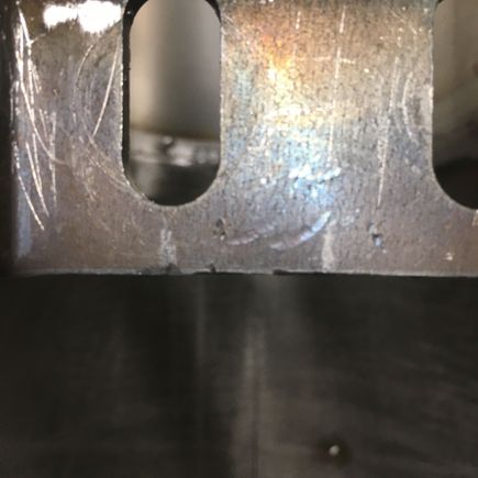 Looking at the washer imprints to measure for the shifter hole