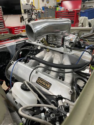 Left side view with tall snorkel