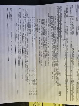 Valley hose replacement