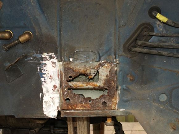 Drilled out spot welds, ground out edges.