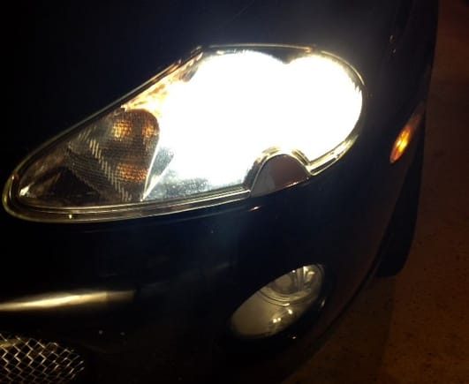 2005 Jaguar XKR Coupe with HID (Low-Beams &
LED (High Beams)