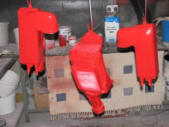 Painting the supercharger and coolers