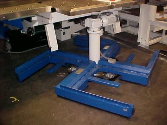 Rotary sorter frame of a German machine I installed (four stowage bins removed). We were warned NOT to comment on the "interesting" frame design...hilarious!