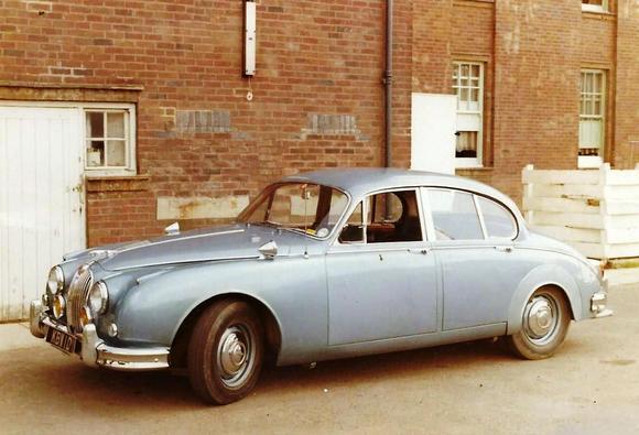 My first Jaguar!! 
Purchased in 1966
Tag: KBW1D  ( First plate registered in Oxford in 1966)
Sold in 1968 England, rotated back to the states.
 4 wheel disc brakes on this car saved my life more than once. 
Thank you Jaguar for building a wonderful car.
Thank you England for me to experience driving there. 
KBW1D where are you?