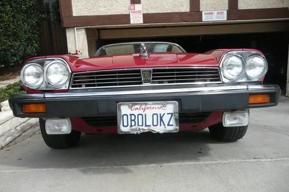 Front view with special license plate