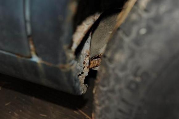 Right side wheel well