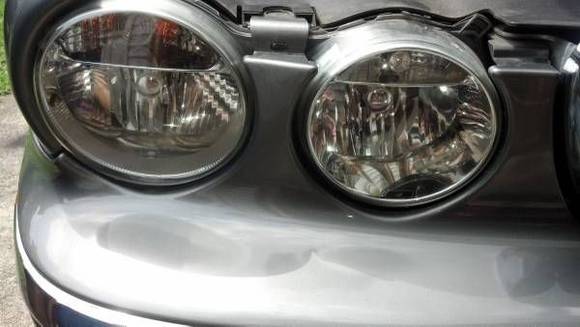 Refinished R side headlight lenses to remove the cloudiness. I added a materials list, procedures, and step-by-step How-To for anyone who's interested.