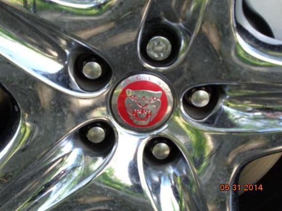 Installed new red center caps