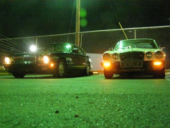 here we are, minding our own business, being happy. the white 82 belonged to a co-worker of mine at the time