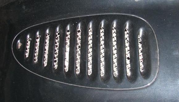 Hood/Bonnet Vent with Grille