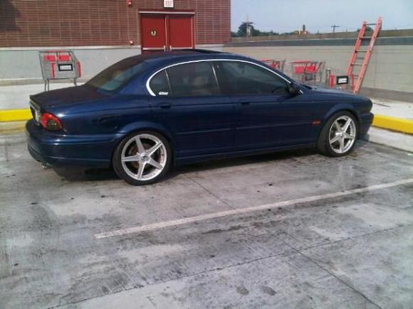 Jag with painted bumper inserts