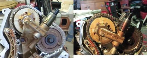 timing right bank,  Facing front of engine standing in front of engine.