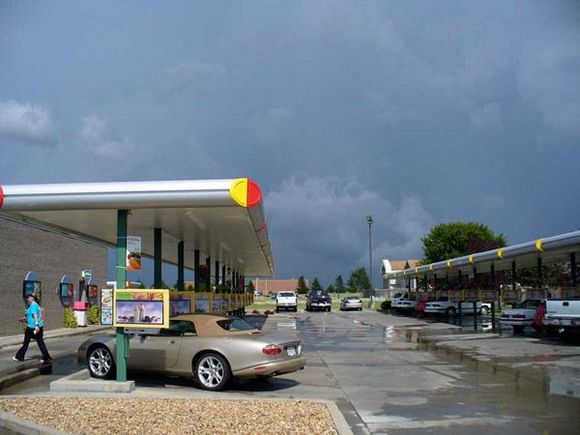 View of the storm from the Sonic in Colby, KS.