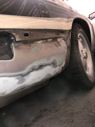 The paint looked a bit bubbly, so I gave it a sand