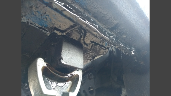 Dynax S50 applied to underside of jaguar x308 