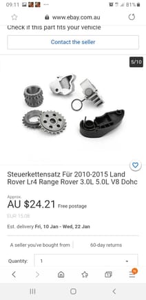 So as you can see i paid $25 AUD for the same kit that is sold up to $700, looking forward to a review of these parts and finish and see how it comoares to original JLR