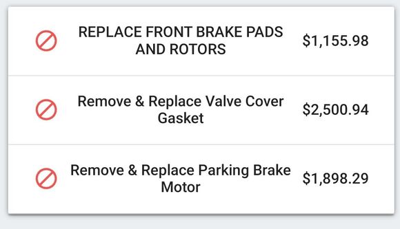 Estimate for replacing motor. 