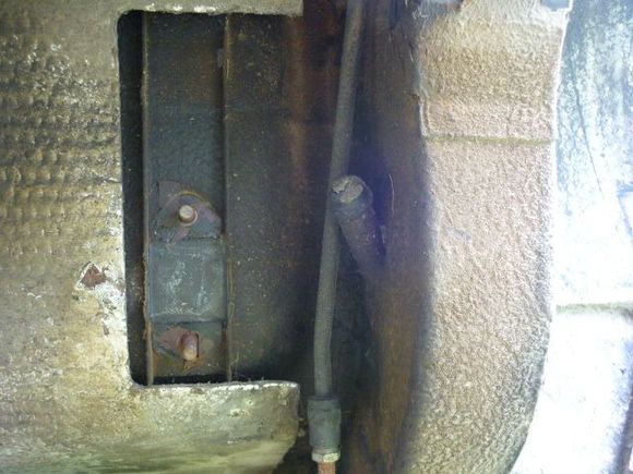 reinforced body plate where studs come through