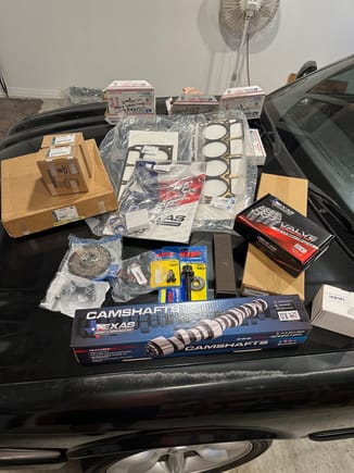 Goodies and upgrades from Texas Speed & Performance. Given I am local to then, it's a nice knowledge tidbit that my specific camshaft was actually machined on 10/17/23.