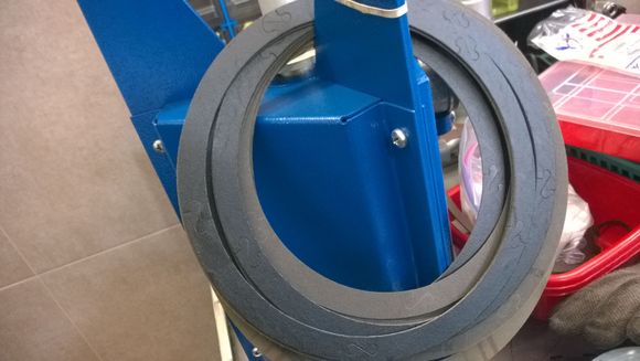 this is the new TCC material, I forgot to take a picture before the converter was welded shut.