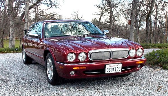2001 Carnival Red XJ8 Vanden Plas