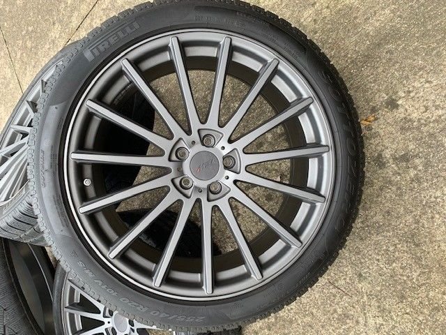Wheels and Tires/Axles - 4 TSW Chicane Matte Gunmetal 20" Wheels with Pirelli Sottozero 2 Tires - Used - Olmsted Falls, OH 44138, United States