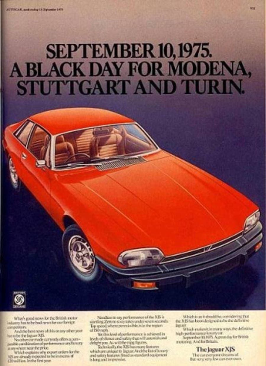 XJ-S Memorabilia: Where can I find this original 1975 ad ...