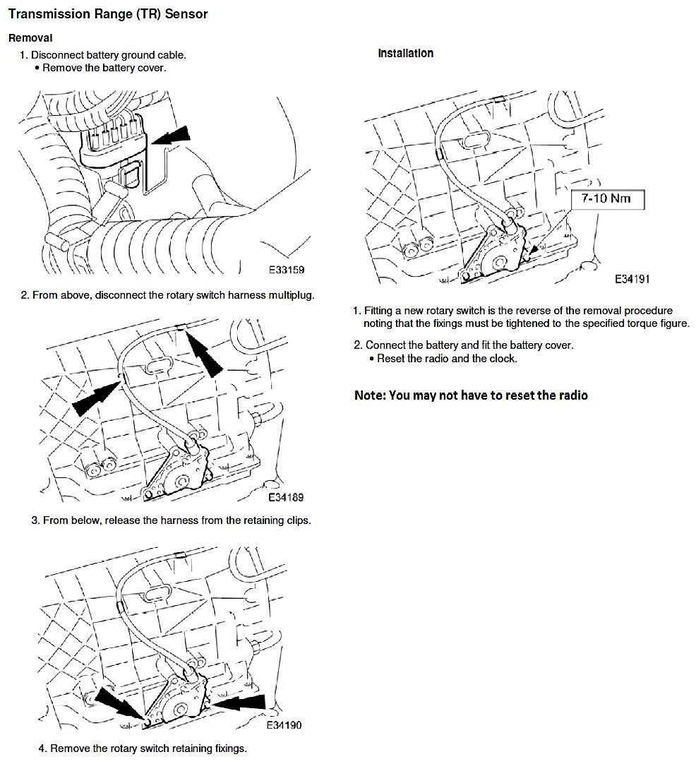 X308 Transmission position sensor replacement (TR Sensor) Jaguar