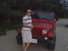 My jeep on the beach