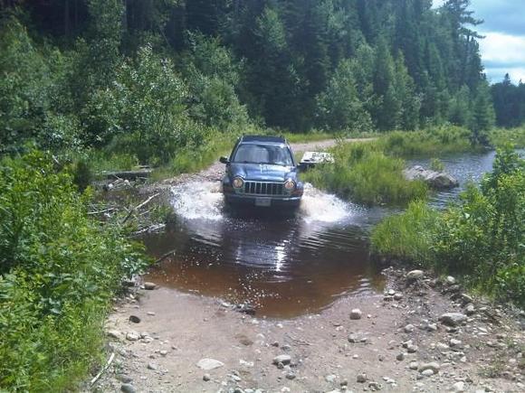 Washout! Funny how you miss Beavers when the dams break open on low areas. In many areas teh water level was 1 - 2 feet higher then teh road with only the beaver damn holding it together. North of Bancroft is fun.