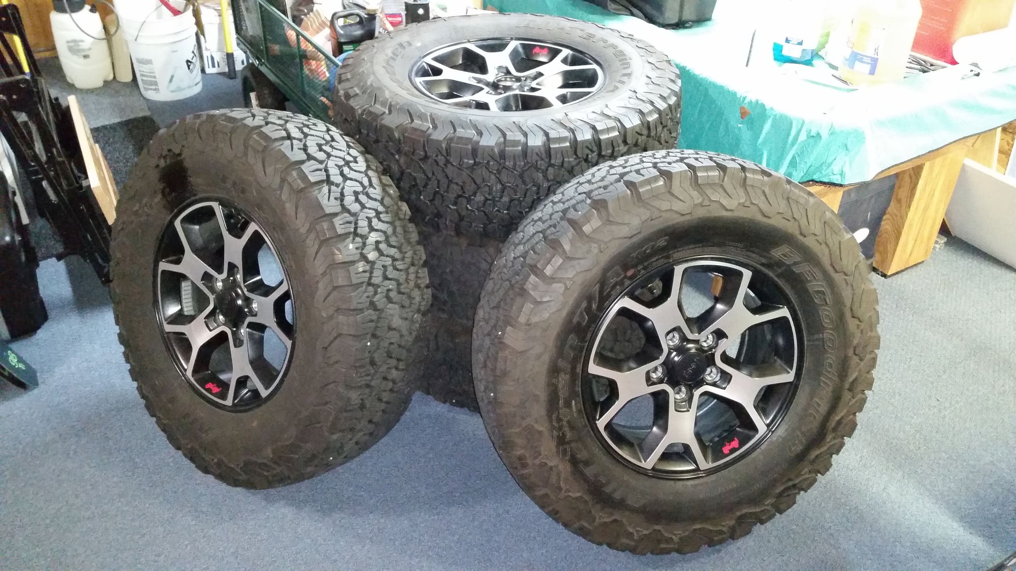 Wheels and Tires/Axles - 2019 Jeep Rubicon Wheels & BFG LT285/70R17 tires - set of 5 - Used - 2019 Jeep Wrangler - Mount Snow, VT 05356, United States