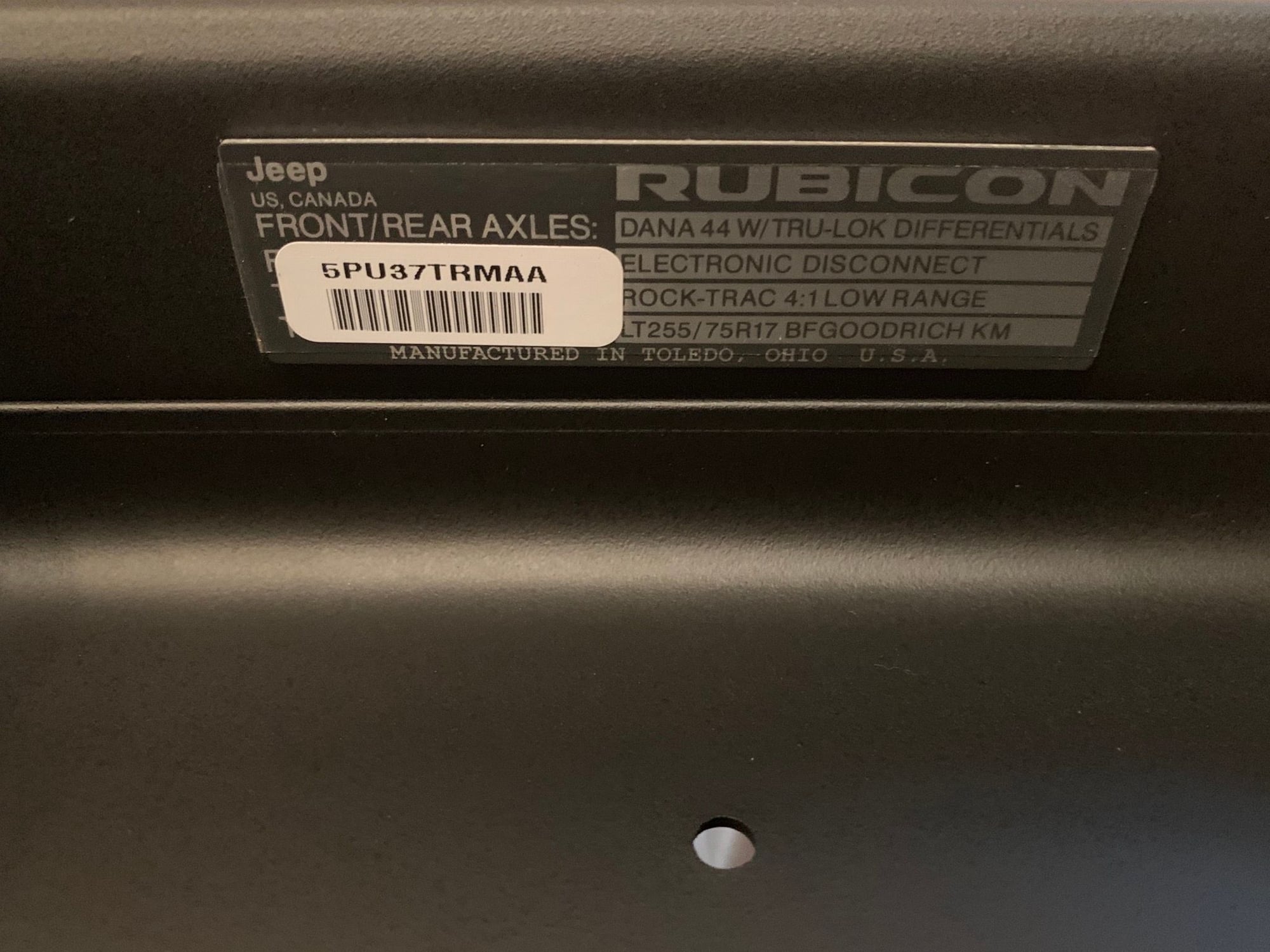 Interior/Upholstery - 2017 jeep recon rubicon edition dash bezel with rubicon plaque brand new oem - New - Islip, NY 11704, United States