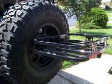 Rear tire carrier